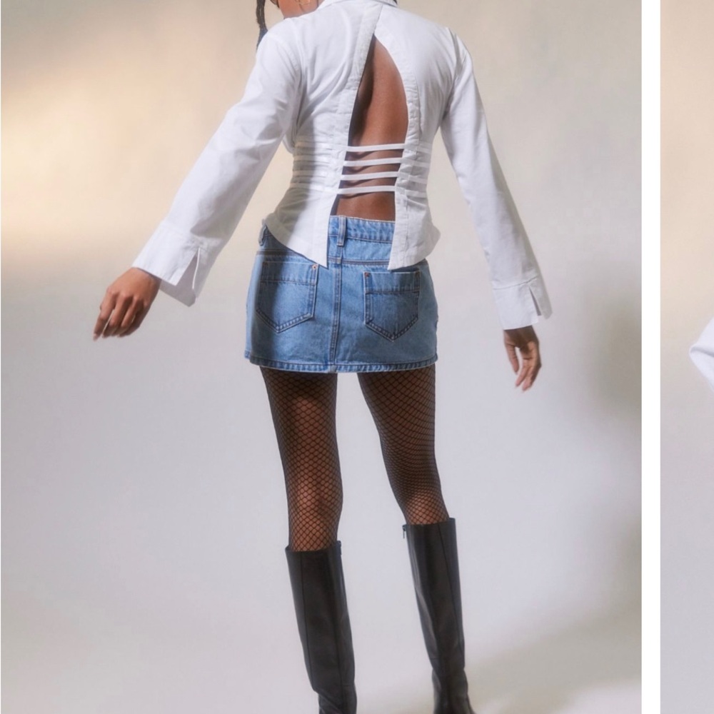 Urban outfitter Starla corset strappy back top